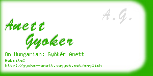 anett gyoker business card