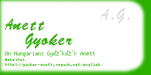 anett gyoker business card